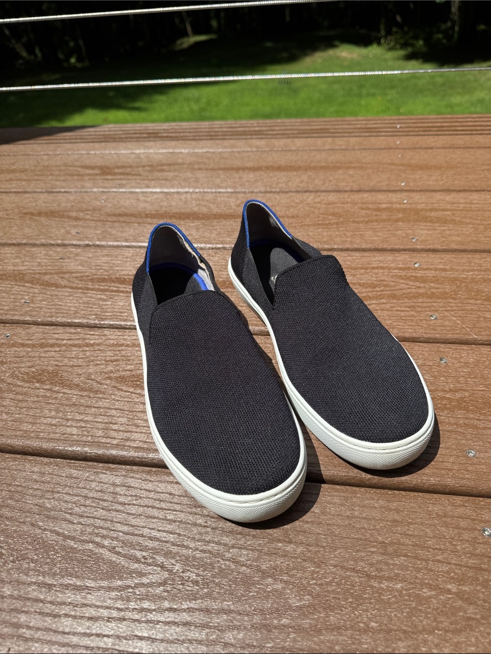 Rothy’s The Original Slip On Sneakers in Black size 9.5 - Picture 4 of 6